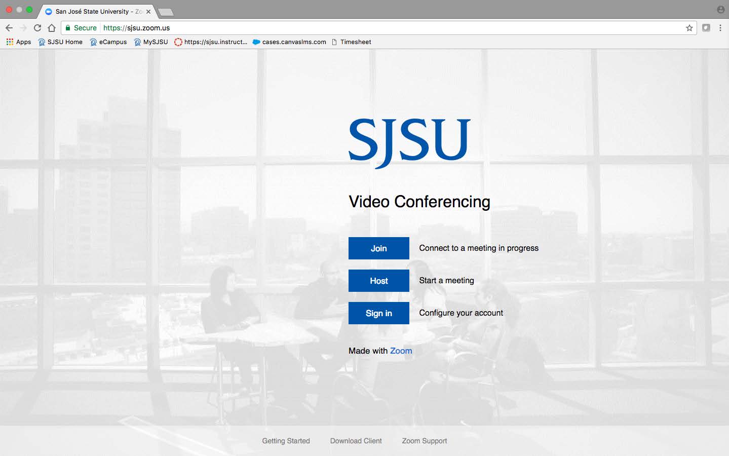 Join a meeting panel