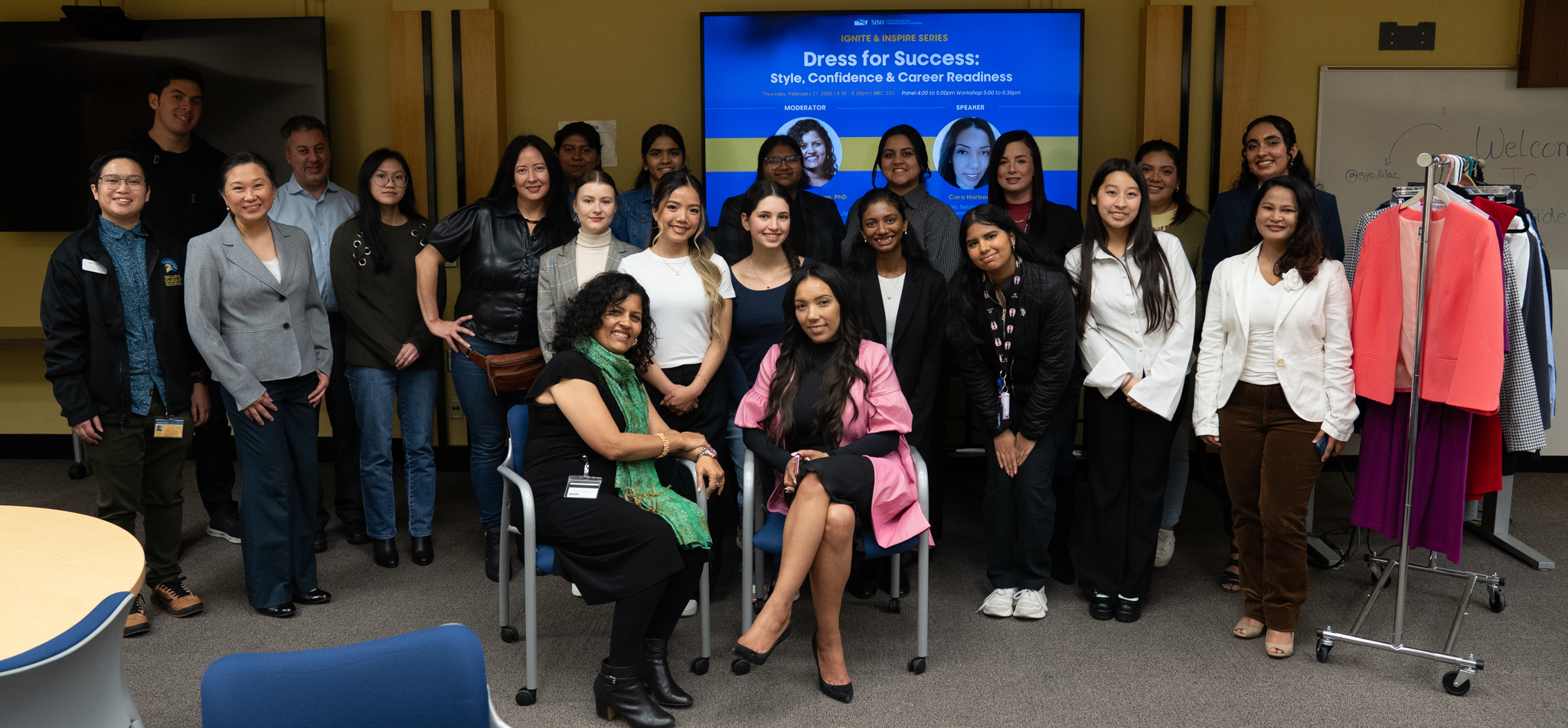 Group photo of attendees in BBC 032