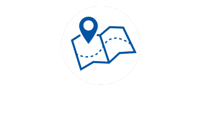 Icon graphic of a map