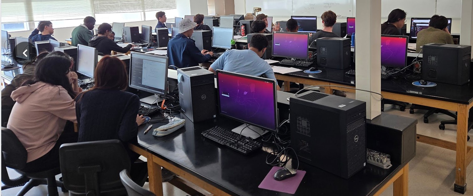 picture of room with contestants