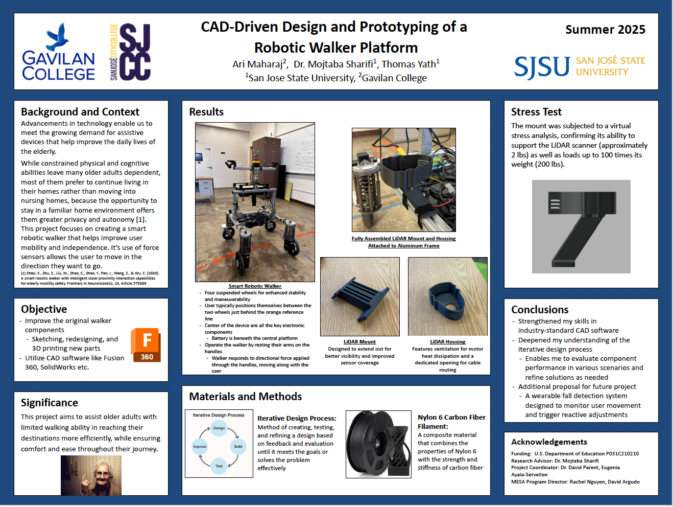 Poster of Mojtaba Sharifi's students.