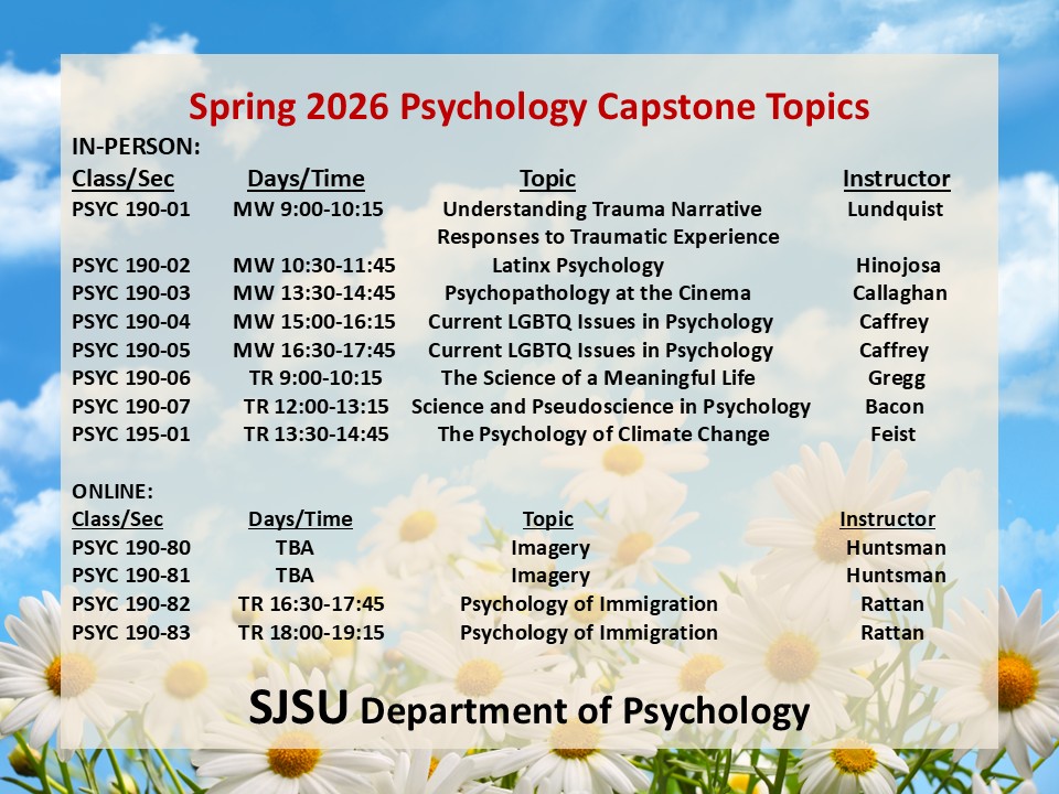Spring 2026 Capstone Topics