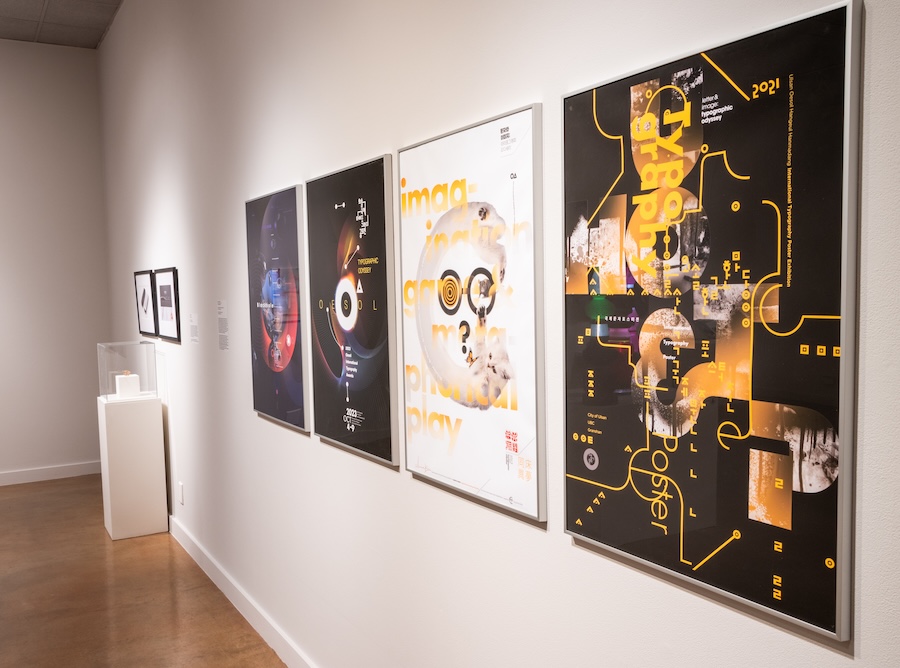 Chang Sik Kim, Typography Odyssey, 2023, Digital graphics, printed on paper. Photo by Hunter Ridenour